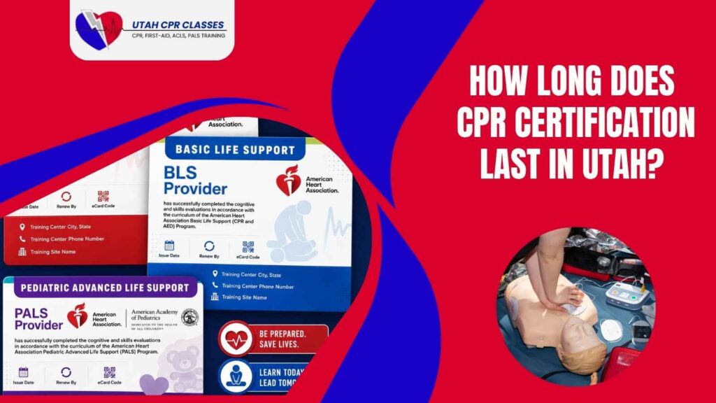 Illustration showing CPR certification validity period in Utah
